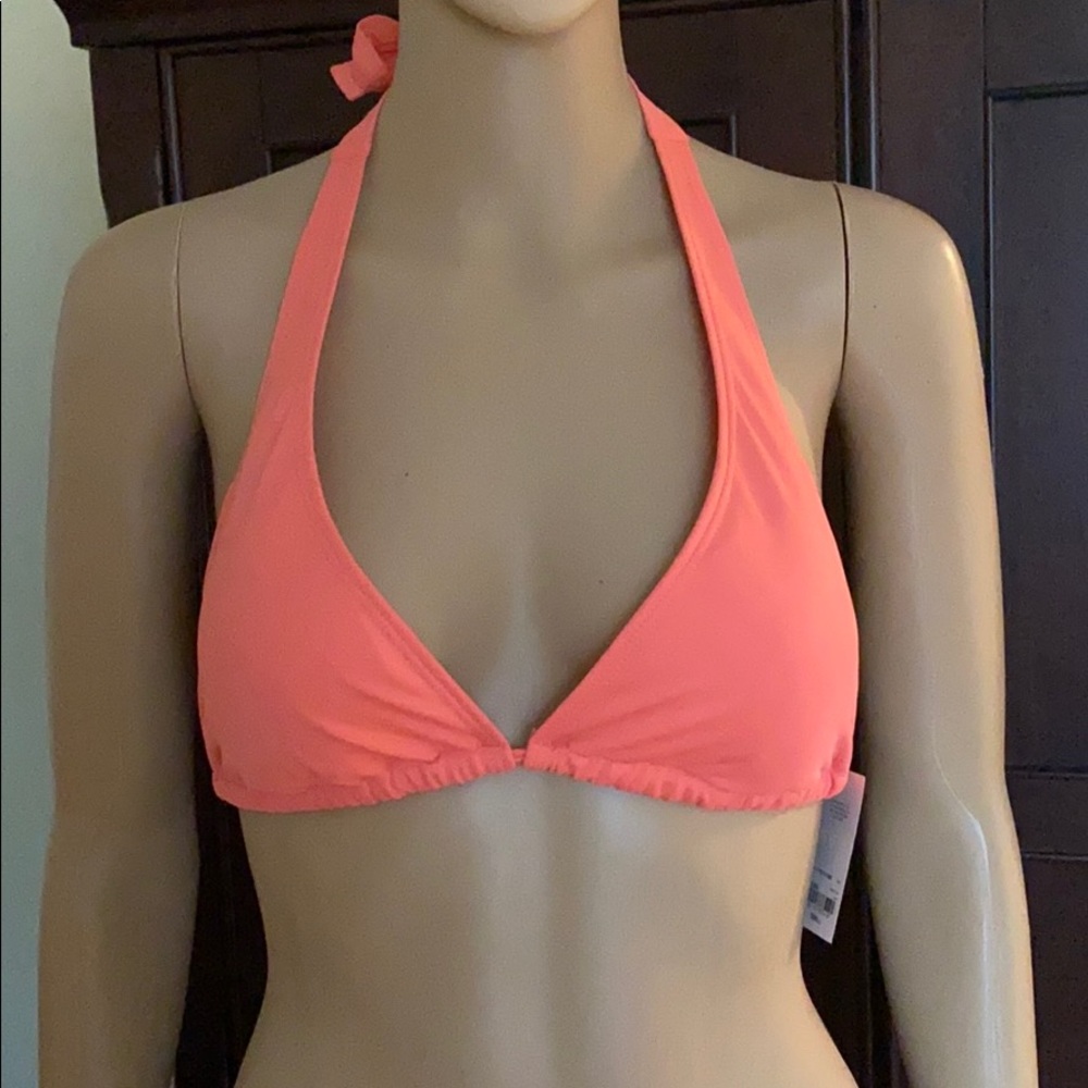 JCP City Streets NWT sz S coral bikini swim top
